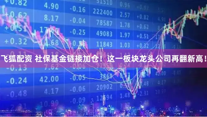 飞狐配资 社保基金链接加仓！这一板块龙头公司再翻新高！